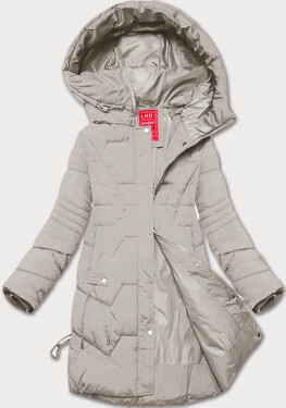 Dámská přechodná bunda s kapucí LHD light beige (LHD-24585) odstíny béžové L (40)