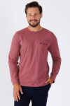 Pánské pyžamo ZIBI 1470 - M-Max bordo s modrou XL