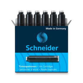 Inkoustové bombičky Schneider, 6 ks černé