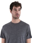 Pánské merino triko krátký rukáv ICEBREAKER Mens 150 Tech Lite III SS Tee, Gritstone Heather velikost: XL