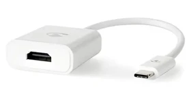 Nedis adaptér USB-C - HDMI bílá / Adaptér / USB 3.2 Gen 1 / 4K 30Hz / 0,2 m (CCGB64651WT02)