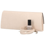 Minimalistické koženkové psaníčko do ruky Tulipan, béžová