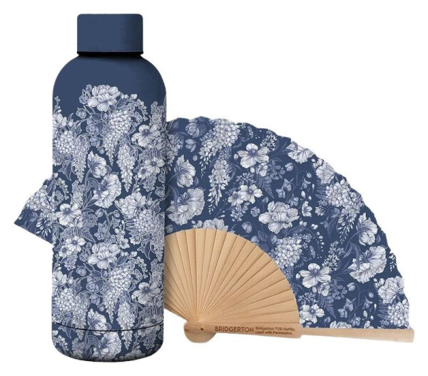 Bridgerton Set - White Wisteria (láhev 500 ml, vějíř)