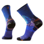 Unisex merino turistické ponožky SMARTWOOL Hike Targeted Cushion Mountain Myth Prin, Deep Navy velikost: 38-41 (M)