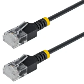 StarTech CAT6a Ultra Slim černá / Patch kabel / 0,8 m / RJ-45 (N6APATUTP34BKS80CM)