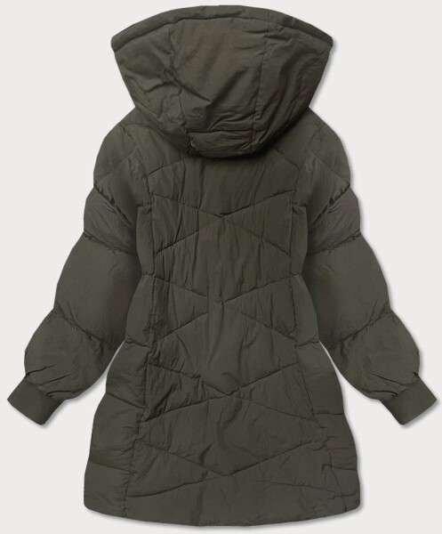 Dámská zimní oversize bunda v barvě khaki (736art) odstíny zelené uni velikost