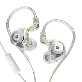 KZ - EDX Pro Sluchátka s mikrofonem (Clear) (6970493061762)
