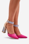 Sandály Na Podpatku Se Špičatými Nosy Fuchsie Gekkaria 36