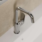 KLUDI - X1 Umyvadlová baterie s otočným výtokem, chrom 320280575