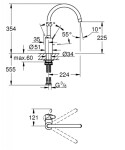 GROHE - Eurosmart Cosmopolitan Dřezová baterie, chrom 32843002