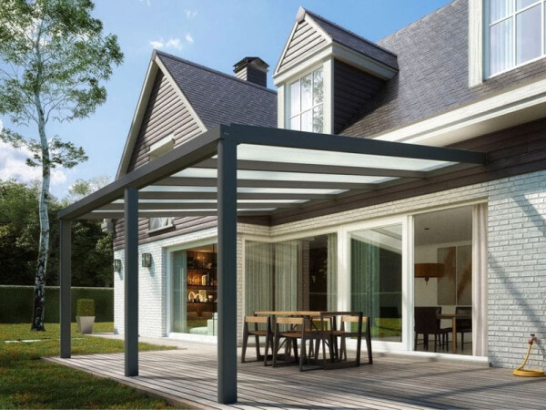 Zahradní hliníková pergola Skylux Climalux antracit,