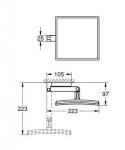 GROHE - Selection Cube Kosmetické zrcátko, chrom 40808000