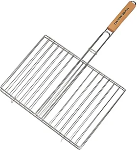 CAMPINGAZ Grilovací rošt 35 x 25 cm s dřevěnou rukojetí / Grilovací rošt / dřevěná rukojeť (052-L0000-205689-114)