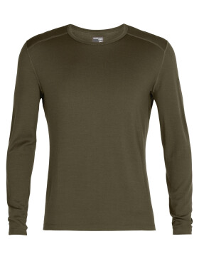 Pánské merino triko dlouhý rukáv ICEBREAKER Mens 260 Tech LS Crewe, Loden velikost: L