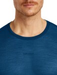 Pánské merino triko s krátkým rukávem ICEBREAKER Mens 75 Cool-Lite Featherlight SS Crewe, Atlantis velikost: S