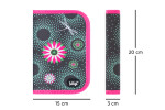 Školní penál jednopatrový BAAGL klasik - Květiny