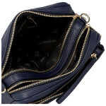 Stylová dámská koženková crossbody kabelka Aliana, tmavě modrá