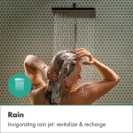 HANSGROHE - Activera Q Sprchový set bez baterie, 29x18 cm, 2 proudy, EcoSmart, chrom 28757000
