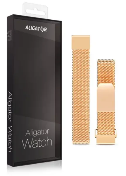 Aligator Náhradní kovový řemínek pro Watch Lady 16mm / zlatý (16AW0009)