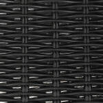 Zahradní židle, kov, plast, černá, AZC-H1001 BK
