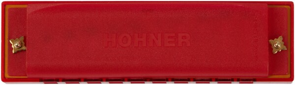 Hohner Translucent Harp C, red, hardcase