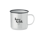 KÁVOHOLIK - bílý plecháček 350 ml