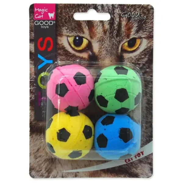 Magic Cat Hračka - míček pěnový fotbalový 3.75cm 4ks (453-30034)