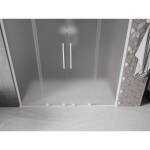 MEXEN/S - Velar L Duo posuvné sprchové dveře 170, dekor, bílá 871-170-003-32-20