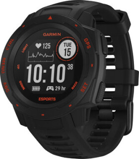 Garmin Instinct Esports Black Lava / chytré hodinky / GPS / BT / měření denní aktivity / 10 ATM (010-02064-72)