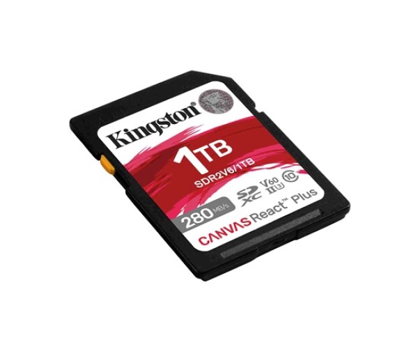 Kingston SDXC karta 1TB Canvas React Plus, UHS-II, U3, V60, R:280/W:150MB/s EDF_443729