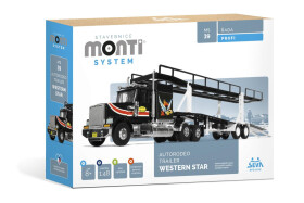 Stavebnice Monti System MS 39 Autorodeo Trailer Western star 1:48 v krabici 32x20x7,5cm