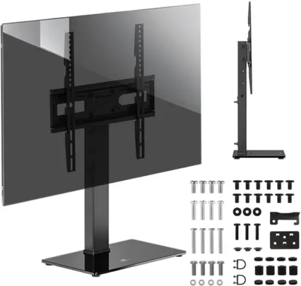Maclean stolní držák TV černá / VESA 75x75-400x400 mm / 32-65” / nosnost 40 kg / výškové a úhlové nastavení (5902211141211)