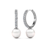 Royal Fashion stříbrné pozlacené náušnice Swarovski DES0722-WG