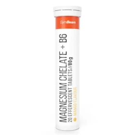 Magnézium chelát + B6 šumivý - GymBeam (svěží mango, 20 tab.) (29945-13-sviežemango-20tab)