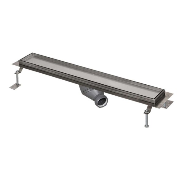 SANELA - Nerezové žlaby Sprchový žlab pro dlažbu, do prostoru, délka 75 cm, nerez SLKN 09