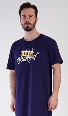 Pánská noční košile s krátkým rukávem Vienetta Secret Beer weekend