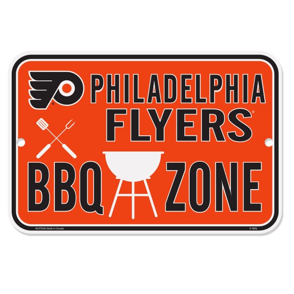 Mustang Cedule Philadelphia Flyers NHL 10" x 15" BBQ Zone