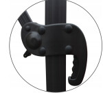 Velký zahradní slunečník v béžové barvě 3 x 4 m