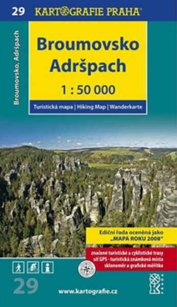 1: 50T (29)-Broumovsko, Adršpach (turistická mapa)