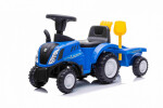 Mamido Dětské odrážedlo traktor s přívěsem New Holland T7 modrý