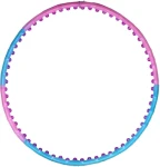 JINPOLI Hula Hop obruč s kuličkami modrá / průměr 110 cm (5696)