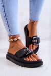 Classic Slippers With Buckle Big Star JJ274A307 Black