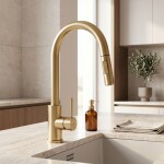 REA - Kuchyňská baterie Fresh Touch Brush Gold REA-B9842
