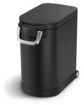 Simplehuman CW1887 černá ocel / Kontejner na krmivo / 25 l / vzduchotěsný / 11-13 kg