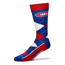 For Bare Feet Pánské Ponožky Montreal Canadiens Graphic Argyle Lineup Socks