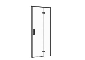 CERSANIT - Sprchové dveře LARGA ČERNÉ 90X195, pravé, čiré sklo S932-124