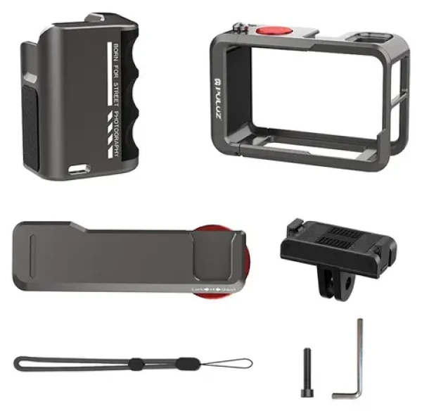 Puluz PU1058TS / Kovové pouzdro s rukojetí / pro DJI Osmo Action 5 Pro, 4, 3 / hliník (PU1058TS)