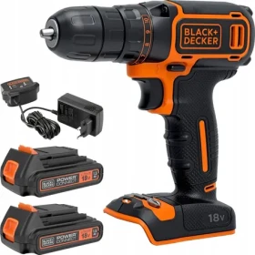 BlackDecker BDCDC18B / Aku vrtačka / 18V / 2x1.5Ah / 10mm sklíčidlo / 650 ot-min / 30 Nm (BDCDC18B)