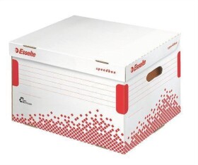 Archivační kontejner s víkem ESSELTE Speedbox, bílá