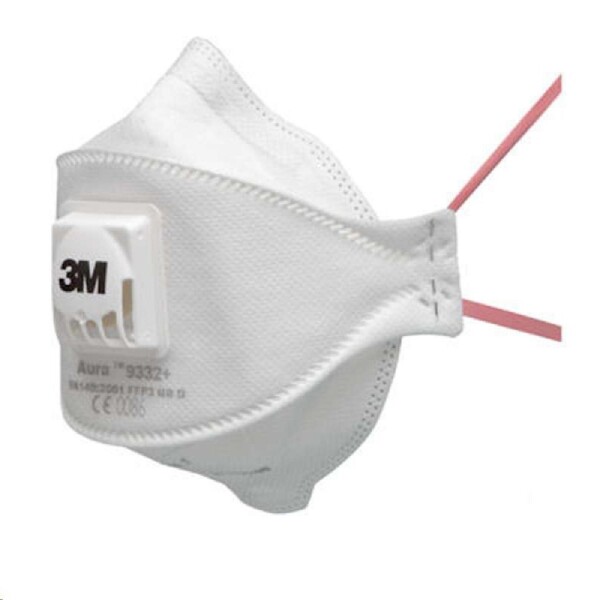 Respirátor AURA BKL 3M 9332+ FFP3 NR D s výdechovým ventilkem bílý